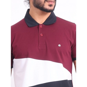 Generic Men's Casual Cotton Printed Polo Neck Half Sleeve T-Shirt (Multicolor)