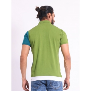 Generic Men's Casual Cotton Printed Polo Neck Half Sleeve T-Shirt (Multicolor)