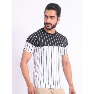Generic Men's Casual Cotton Printed Round Neck Half Sleeve T-Shirt (White)