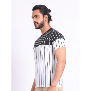 Generic Men's Casual Cotton Printed Round Neck Half Sleeve T-Shirt (White)