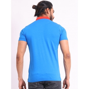 Generic Men's Casual Cotton Printed Polo Neck Half Sleeve T-Shirt (Red)
