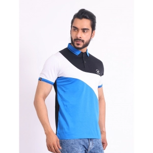 Generic Men's Casual Cotton Printed Polo Neck Half Sleeve T-Shirt (Black)