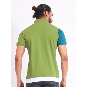 Generic Men's Casual Cotton Printed Polo Neck Half Sleeve T-Shirt (Multicolor)