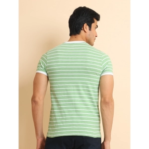Generic Men's Casual Cotton Printed Round Neck Half Sleeve T-Shirt (LightGreen)