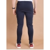 Men's Casual Cotton Striped Full Length Track Pant (Navy)