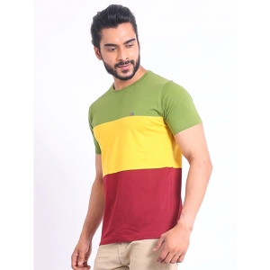 Generic Men's Casual Cotton Printed Round Neck Half Sleeve T-Shirt (Multicolor)