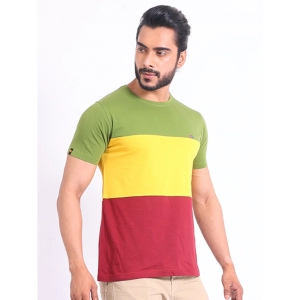 Generic Men's Casual Cotton Printed Round Neck Half Sleeve T-Shirt (Multicolor)