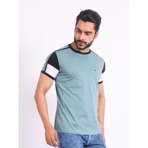 Generic Men's Casual Cotton Printed Round Neck Half Sleeve T-Shirt (Grey)