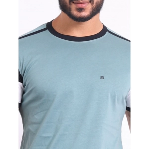 Generic Men's Casual Cotton Printed Round Neck Half Sleeve T-Shirt (Grey)
