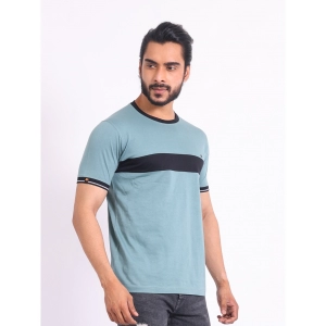 Generic Men's Casual Cotton Printed Round Neck Half Sleeve T-Shirt (Grey)