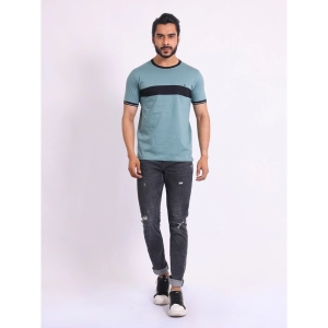 Generic Men's Casual Cotton Printed Round Neck Half Sleeve T-Shirt (Grey)