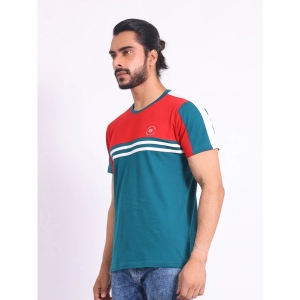 Generic Men's Casual Cotton Printed Round Neck Half Sleeve T-Shirt (Red)