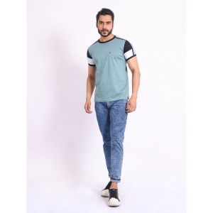 Generic Men's Casual Cotton Printed Round Neck Half Sleeve T-Shirt (Grey)
