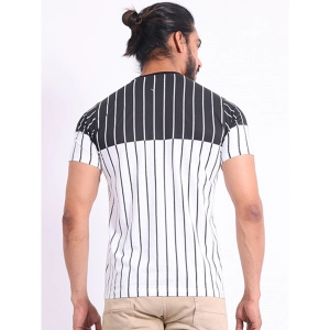 Generic Men's Casual Cotton Printed Round Neck Half Sleeve T-Shirt (White)