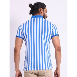 Generic Men's Casual Cotton Printed Polo Neck Half Sleeve T-Shirt (White)