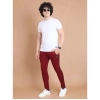 Men's Casual Cotton Striped Full Length Track Pant (Maroon) Men's Casual Cotton Striped Full Length Track Pant (Maroon)