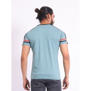 Generic Men's Casual Cotton Printed Round Neck Half Sleeve T-Shirt (Grey)