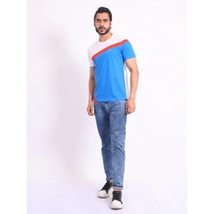 Generic Men's Casual Cotton Printed Round Neck Half Sleeve T-Shirt (White)