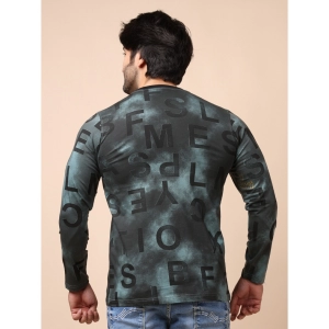 Generic Men's Casual Cotton Printed Round Neck Full Sleeve T-Shirt (Grey)