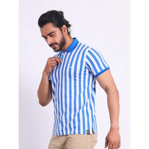 Generic Men's Casual Cotton Printed Polo Neck Half Sleeve T-Shirt (White)