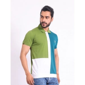 Generic Men's Casual Cotton Printed Polo Neck Half Sleeve T-Shirt (Multicolor)