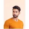 Men's Casual Cotton Solid V Neck Full Sleeve T-Shirt (Mustard) Men's Casual Cotton Solid V Neck Full Sleeve T-Shirt (Mustard)