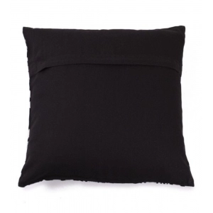 Generic Pack Of_2 Cotton Printed Cushion Cover Sets (Black, Size: 16x16 In)