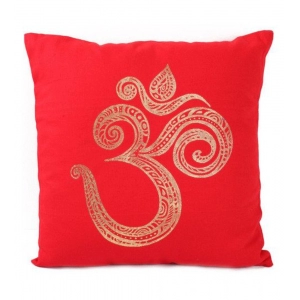 Generic Pack Of_2 Cotton Printed Cushion Cover Sets (Red, Size: 16x16 In)