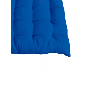 Generic Cotton Blended Solid Chair Cushions (Blue, Size: 16x16 In)
