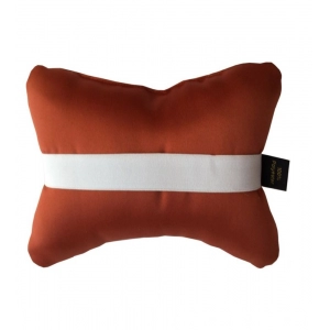 Generic Pack Of_4 Faux Leather Printed Car Pillow Sets (Brown, Size: 12x12 In)