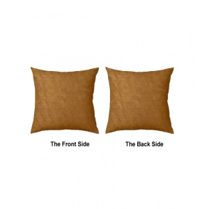 Generic Pack Of_4 Polyester Printed Car Pillow Sets (Brown, Size: 12x12 In)