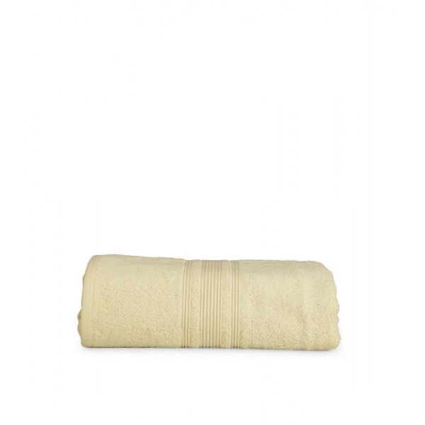 Dropship Cotton Solid Bath Towels (Cream, Size: 35x71 In)