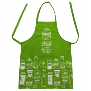 Generic Cotton Printed Aprons (Green, Size: 24x32 In)