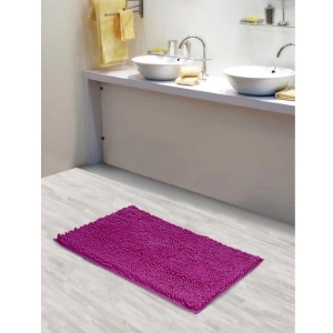 Generic Polyester Knitted Bathmats Sets (Pink, Size: 16x24 In)