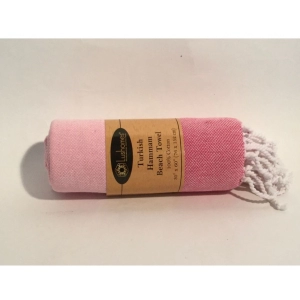 Generic Cotton Striped Bath Towels (Rose, Size: 30x59 In)