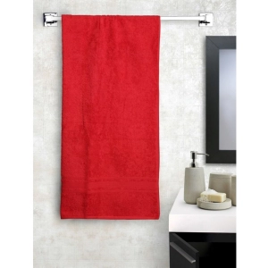 Generic Cotton Striped Bath Towels (Red, Size: 35x71 In)