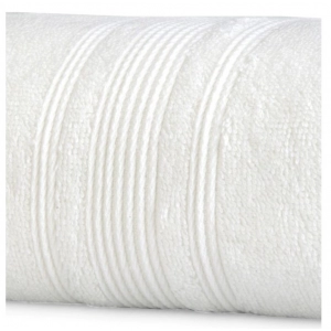 Generic Cotton Striped Bath Towels (Off-white, Size: 35x71 In)