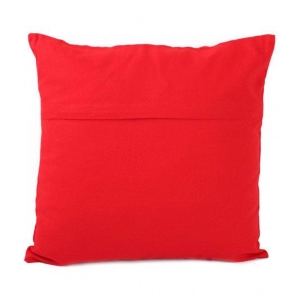 Generic Pack Of_2 Cotton Printed Cushion Cover Sets (Red, Size: 16x16 In)