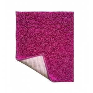 Generic Polyester Knitted Bathmats Sets (Pink, Size: 16x24 In)