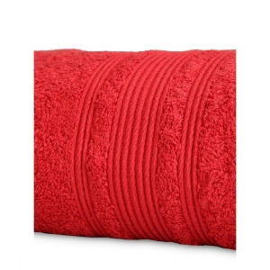Generic Cotton Striped Bath Towels (Red, Size: 35x71 In)
