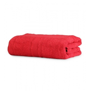 Generic Cotton Striped Bath Towels (Red, Size: 35x71 In)