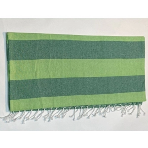 Generic Cotton Striped Bath Towels (Green, Size: 30x59 In)