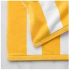 Dropship Cotton Solid Bath Towels (Yellow &amp; White, Size: 36x71 In)