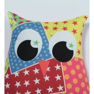 Generic Polyester Printed Fancy Kids Cushions (Multicolor, Size: 15x11 In)