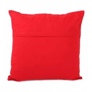 Generic Pack Of_2 Cotton Printed Cushion Cover Sets (Red, Size: 16x16 In)