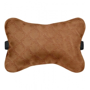 Generic Pack Of_4 Polyester Printed Car Pillow Sets (Brown, Size: 12x12 In)