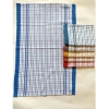 Dropship Pack Of_6 Cotton Checkered Kitchen Towel Sets (Multicolor, Size: 18x28 In)