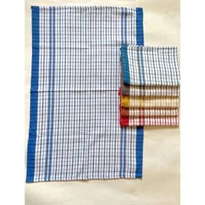 Generic Pack Of_6 Cotton Checkered Kitchen Towel Sets (Multicolor, Size: 18x28 In)