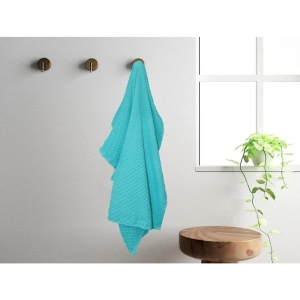Generic Cotton Popcorn Weave Bath Towels (Aqua Blue, Size: 28x59 In)