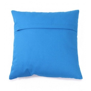 Generic Pack Of_2 Cotton Printed Cushion Cover Sets (Blue, Size: 16x16 In)
